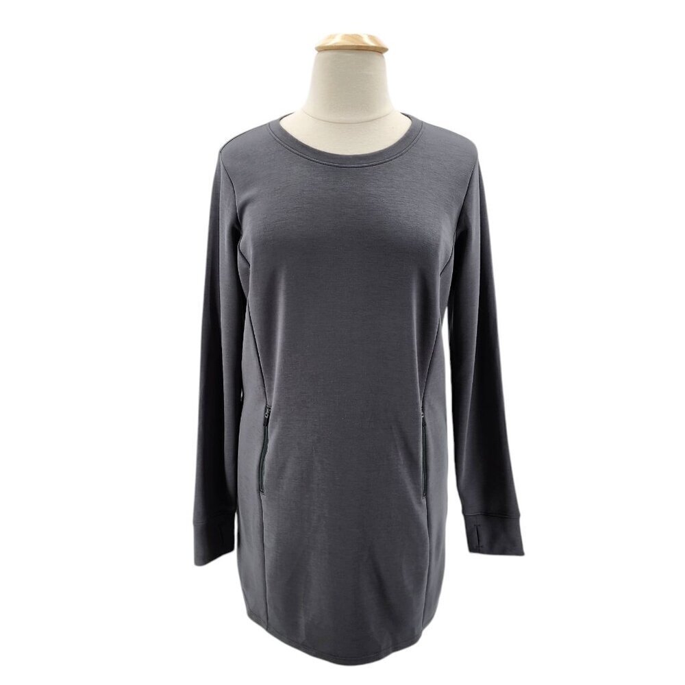 NWT Gaiam Uptown Lounge Urban Chic Gray Hudson Dress Womens XL